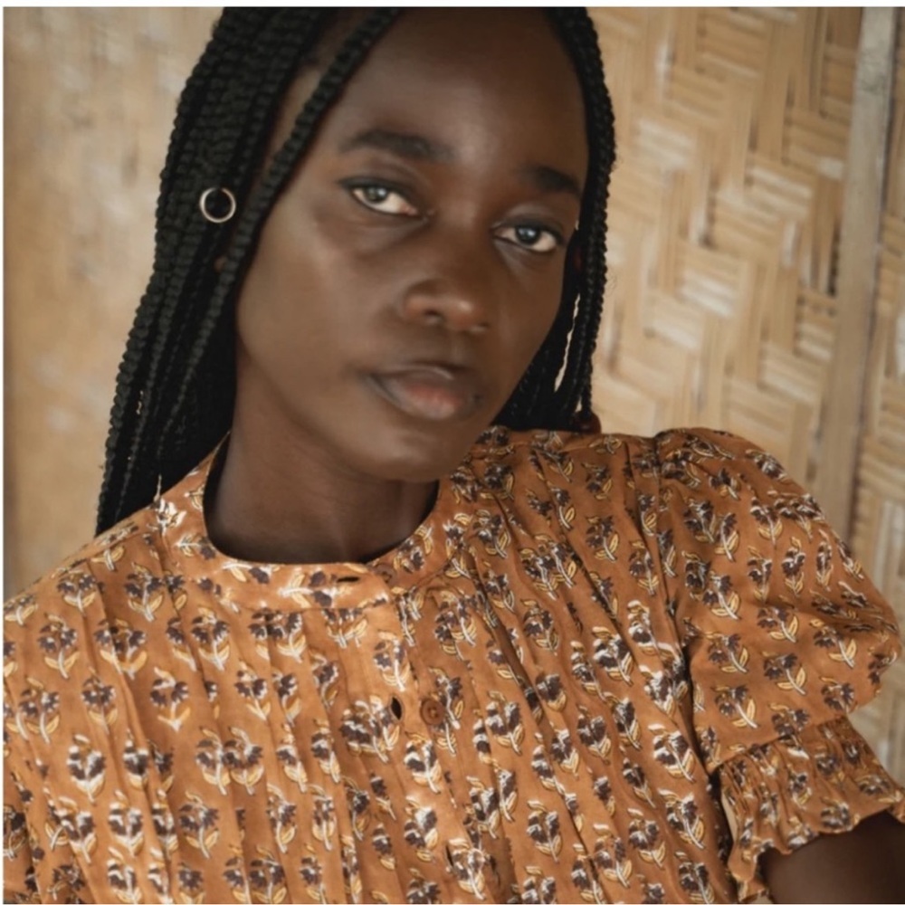 NWT Daughters of India prairie dress is autumn block print size small - Picture 13 of 14